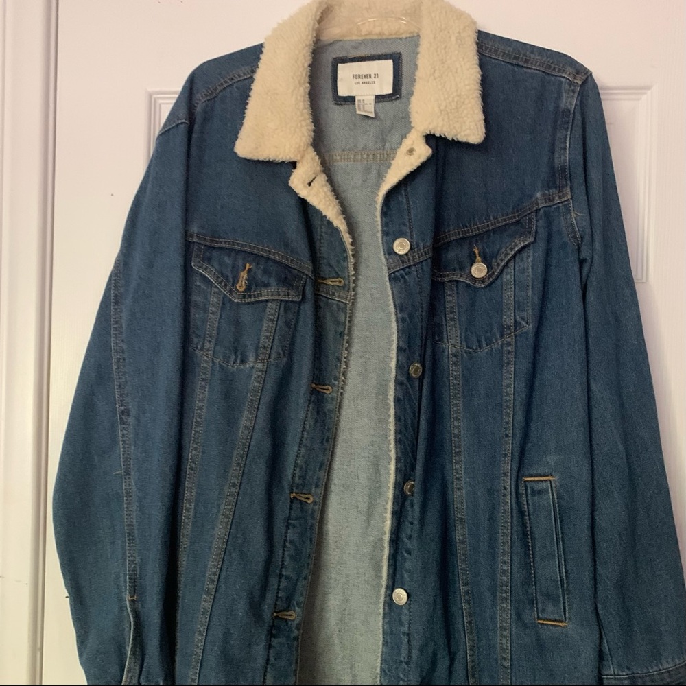Long Sherpa Jean Jacket
